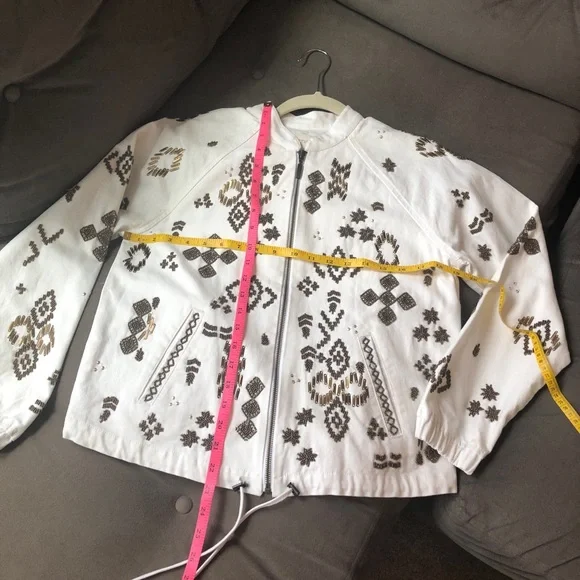 Chicos embellished white jacket size 0 - Picture 2 of 5